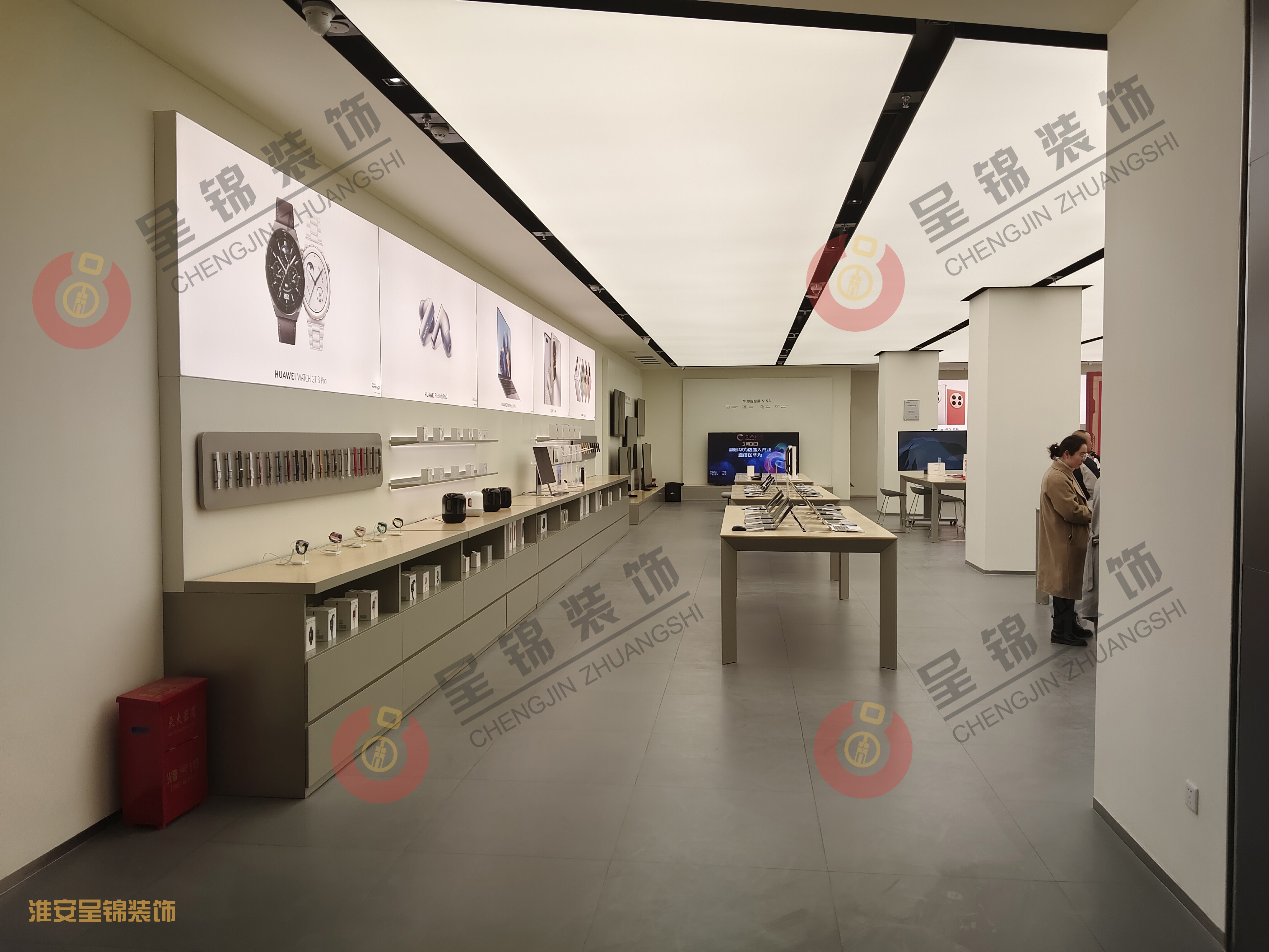 呈锦装饰案例丨淮安市融创inspark华为授权体验店铺装修