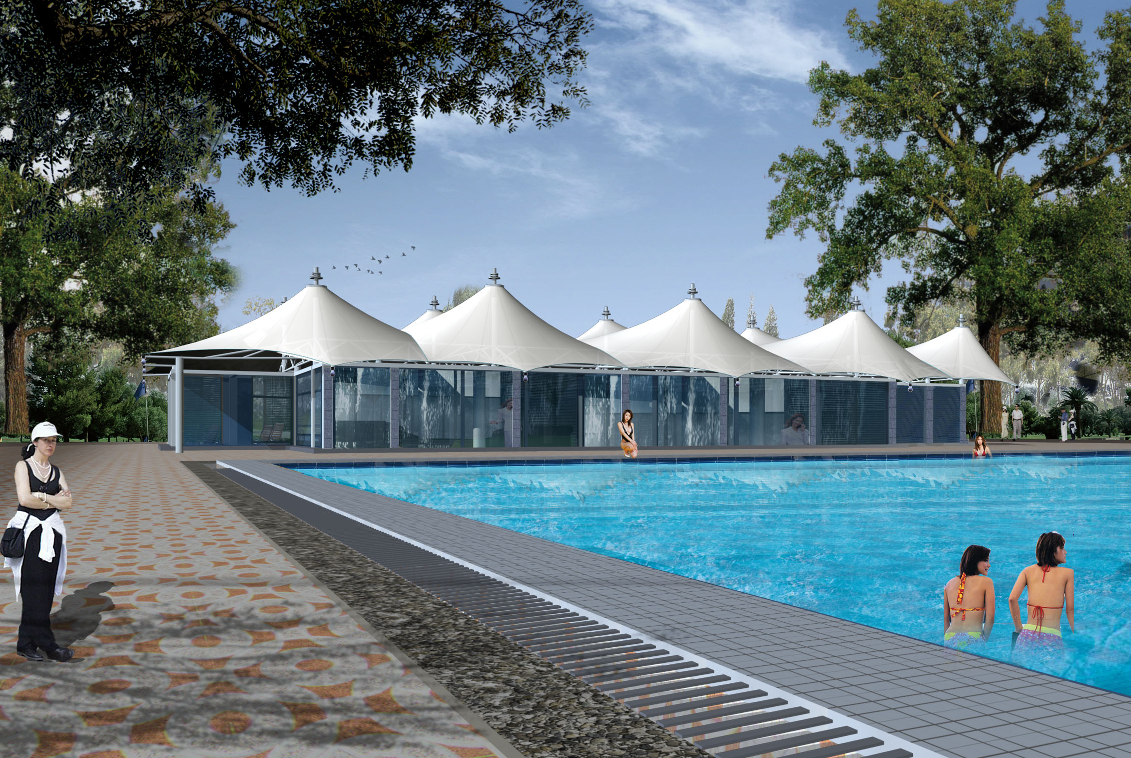 兰州膜结构游泳池