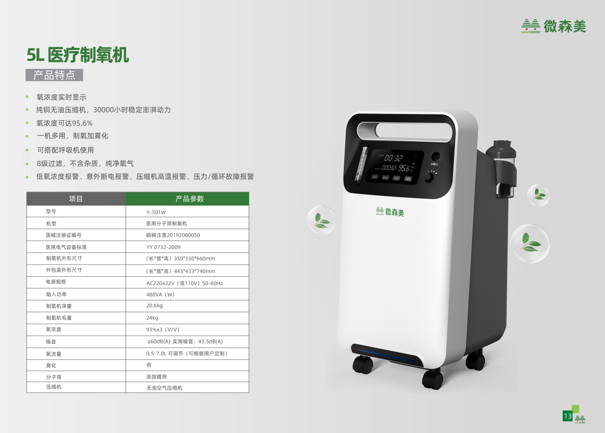 微森美醫用製氧機y-301w,y-501w