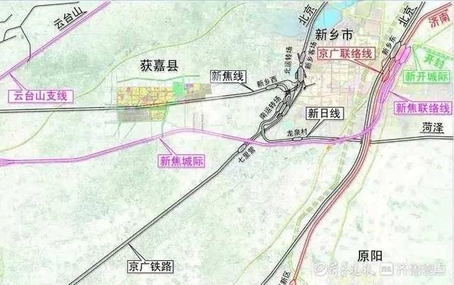 焦济洛城际铁路线路图图片