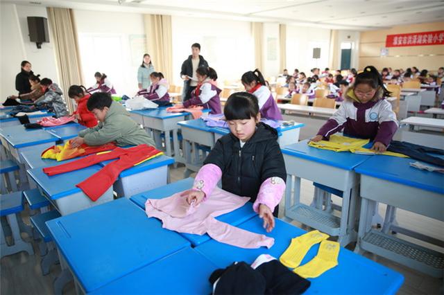 洪泽湖实验小学开展学生劳动技能大赛