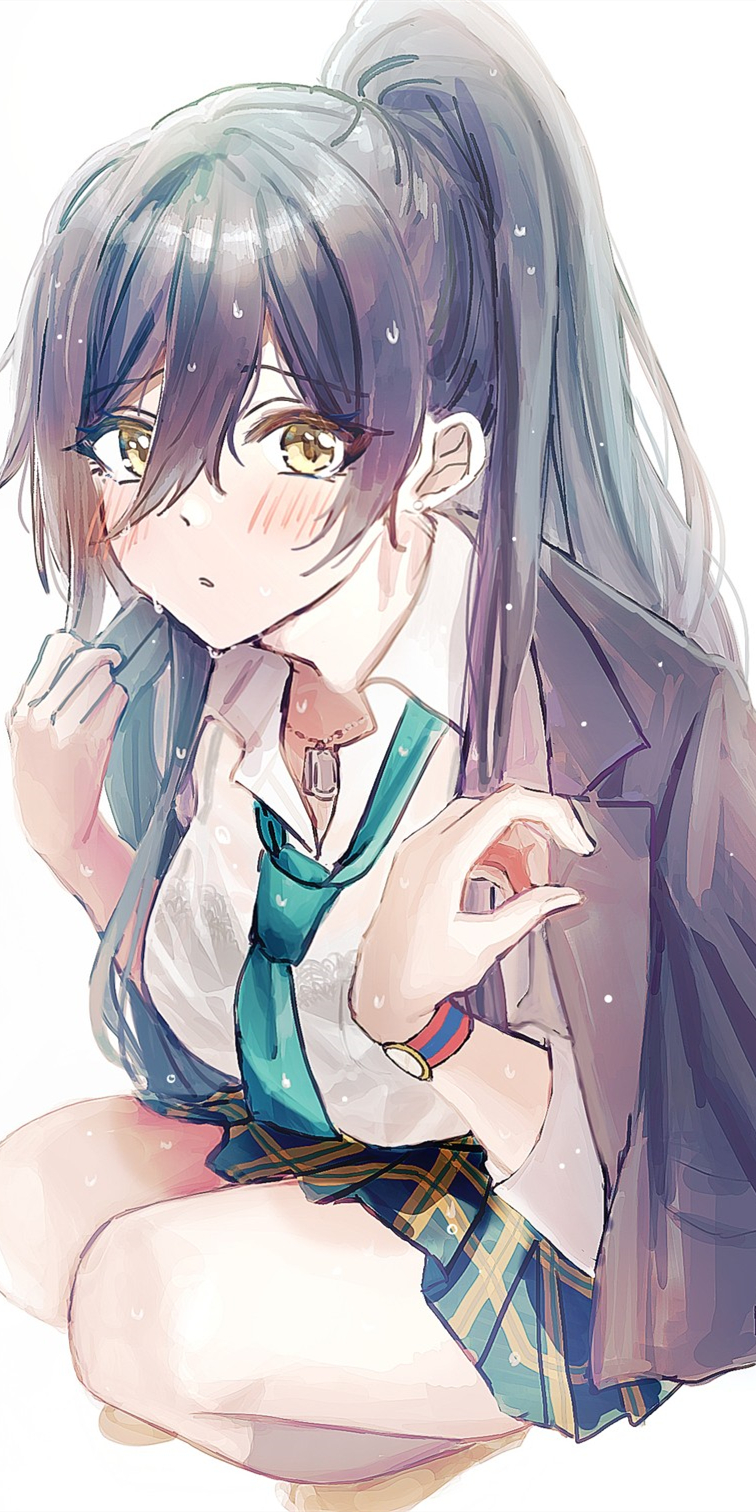 《偶像大师 shiny colors》白瀬咲耶,动漫全面屏壁纸