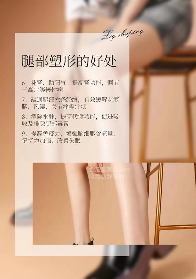 你一定没有见过的腿部塑形励志海报,学员看了秒点赞