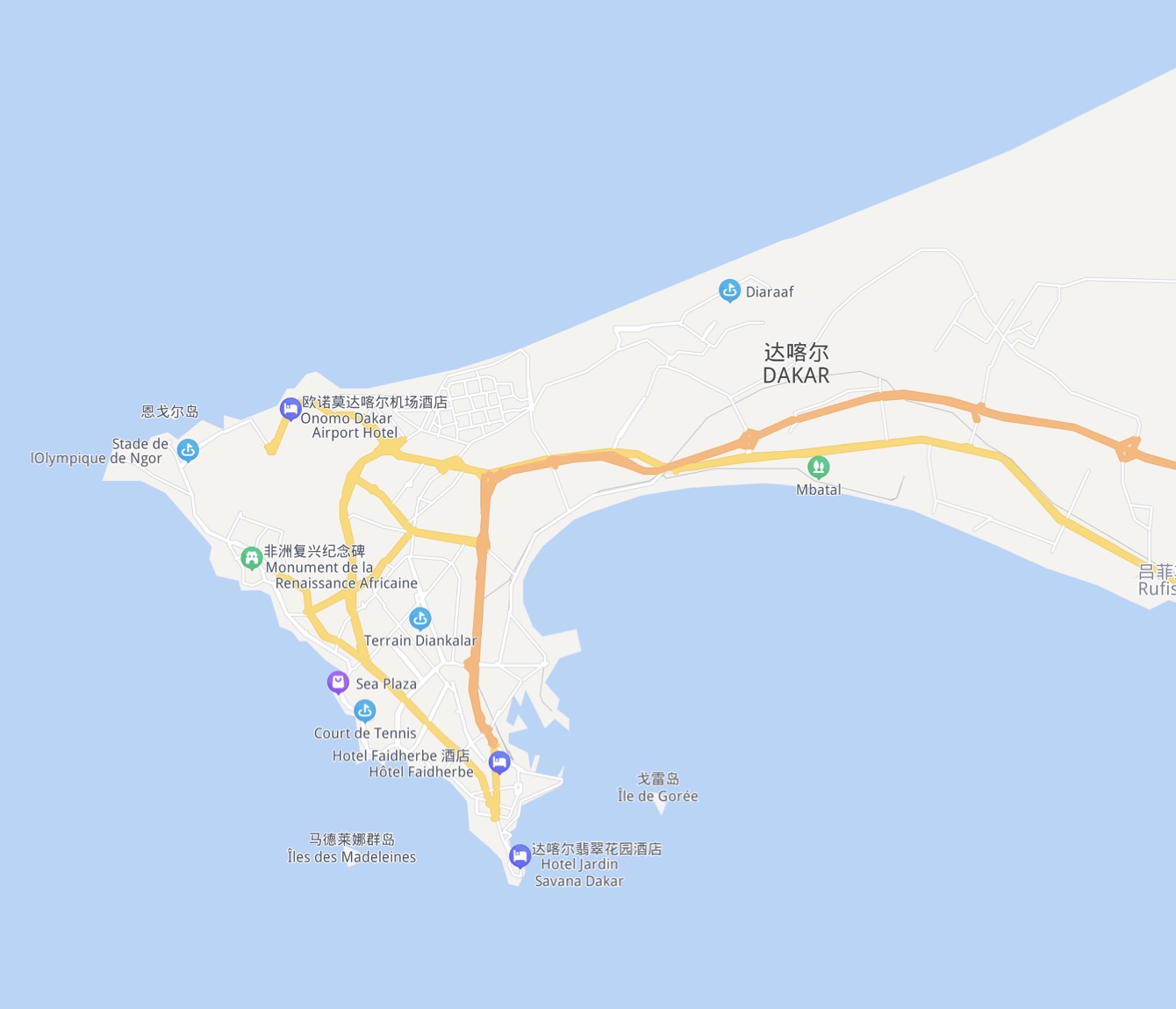 戈雷岛地理位置图片
