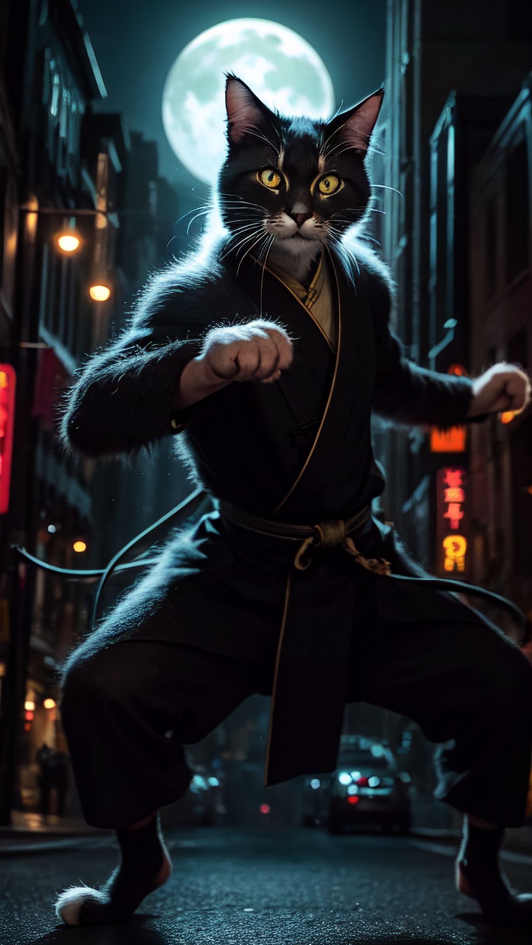 功夫猫咪 咏春 猫问 你过来呀