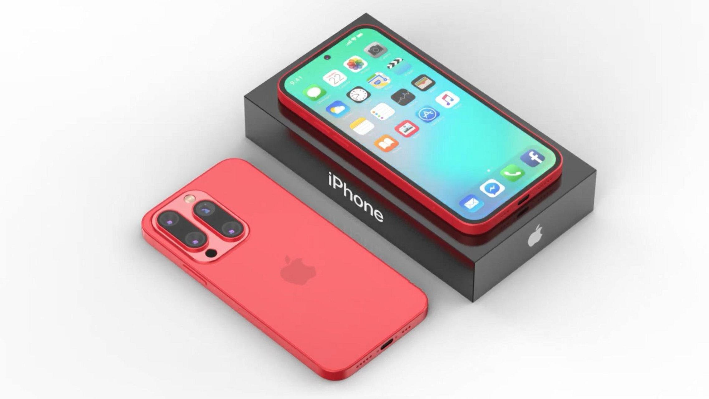 苹果的iphone16promax概念机具有全新的打孔屏和双垂直四镜头设计