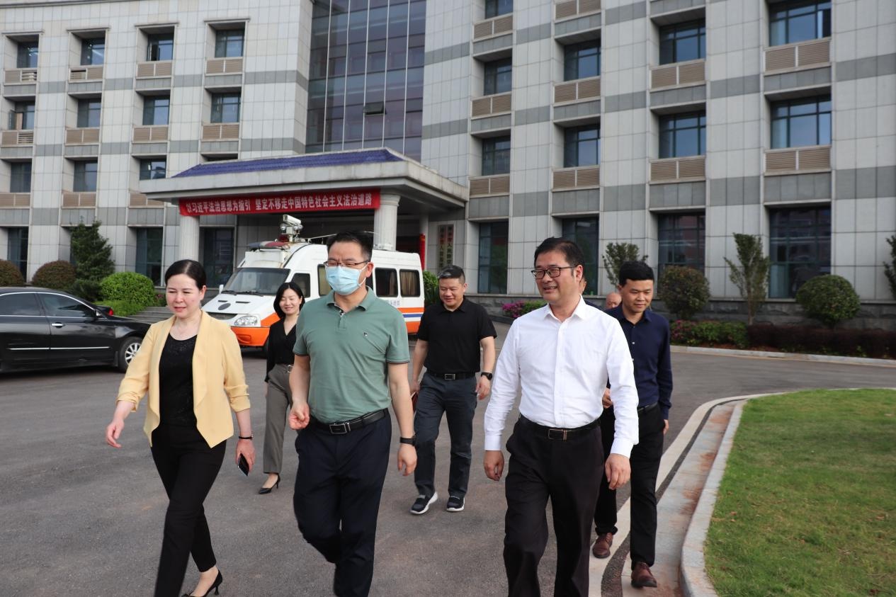 萍乡市政府副市长刘仁羿指导人防工作