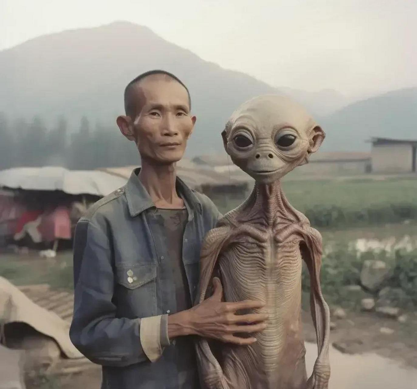 刘老汉与外星人 1976年,南方某村庄的村民们正在田