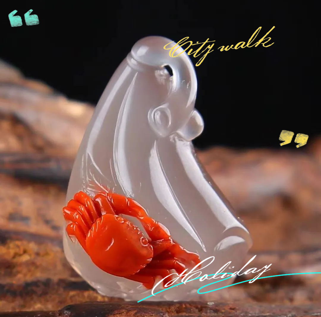 秋天的文玩新选择:玉雕螃蟹,你玩过吗?