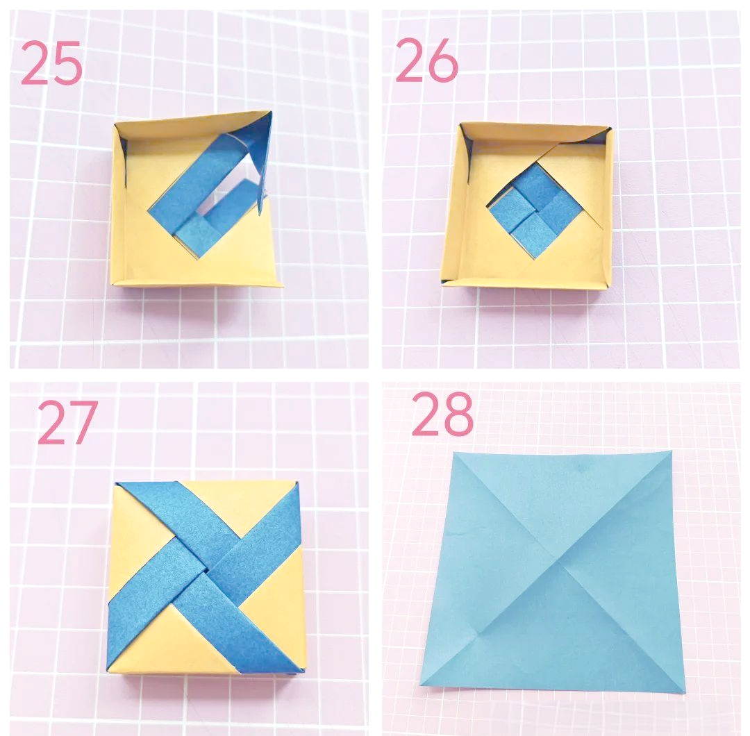 几何方块盒的完整教程,轻松掌握折纸技巧