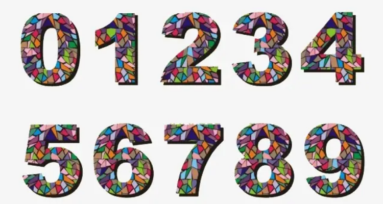 大写阿拉伯数字1到10