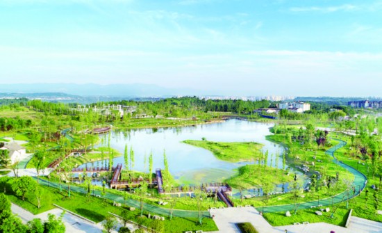 四川广安:天星湖公园