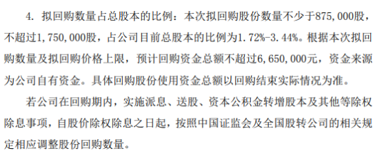 赛格立诺将花不超665万元回购公司股份 用于减少公司注册资本