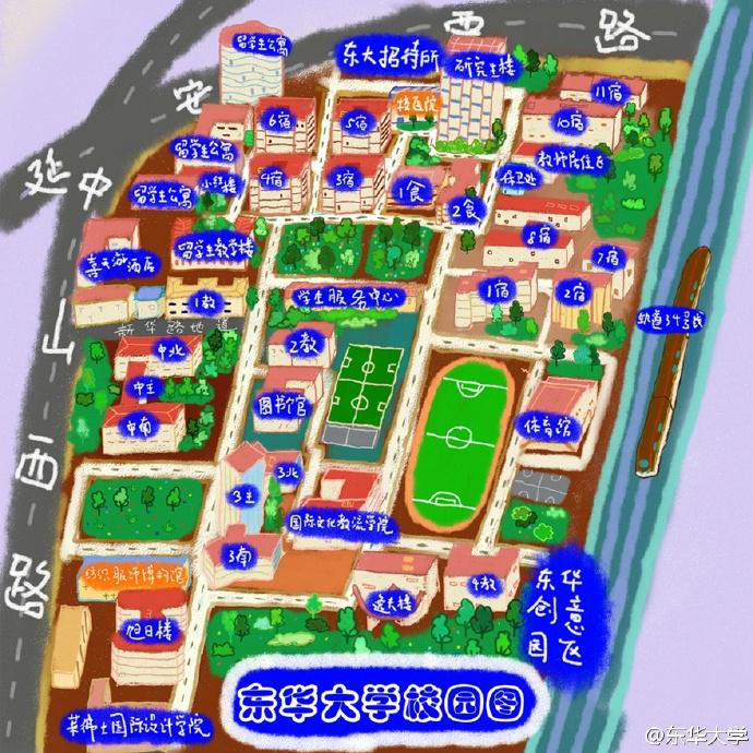 北华大学东校区地图图片