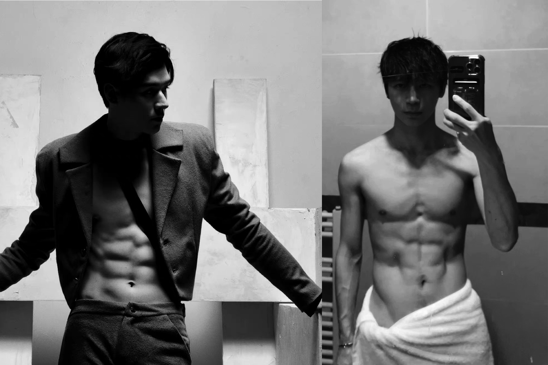 陈奕天龚俊什么关系?两人身材怎么样?一个只练腹肌一个胸肌健硕