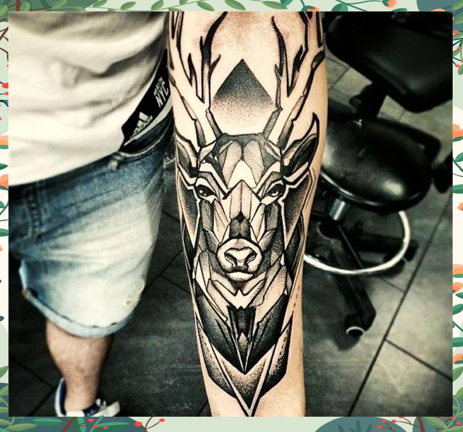 鹿纹身的深意:财富,长寿与神异庇护的象征