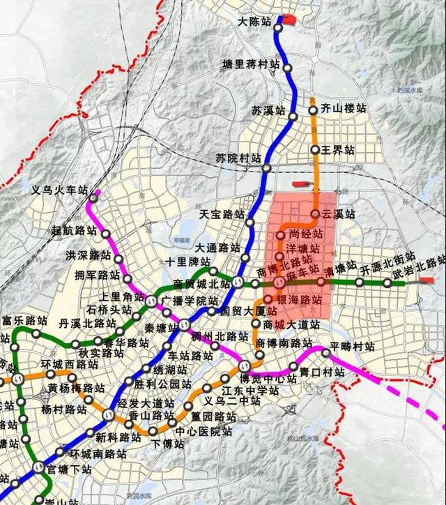 义乌高铁新城规划图图片