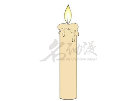 蜡烛绘画过程