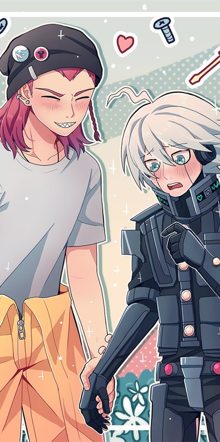 《弹丸论破》机望(kibo)和其他角色的奇怪组合,动漫全面屏壁纸