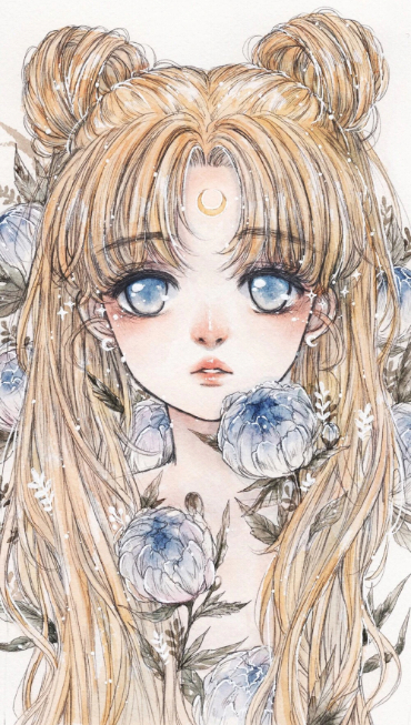 板绘素材 | 甜辣女孩水兵月插画,万千宅男直呼受不了,是心动啊
