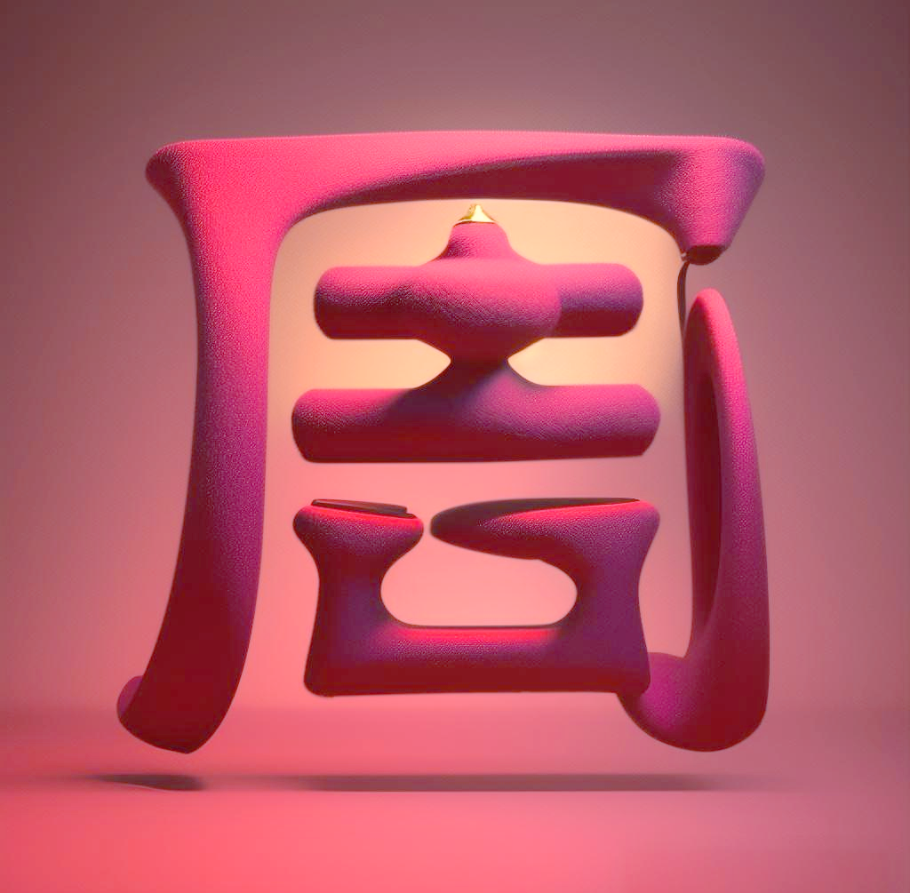 中国红黄金艺术字:传统与华贵的完美交融