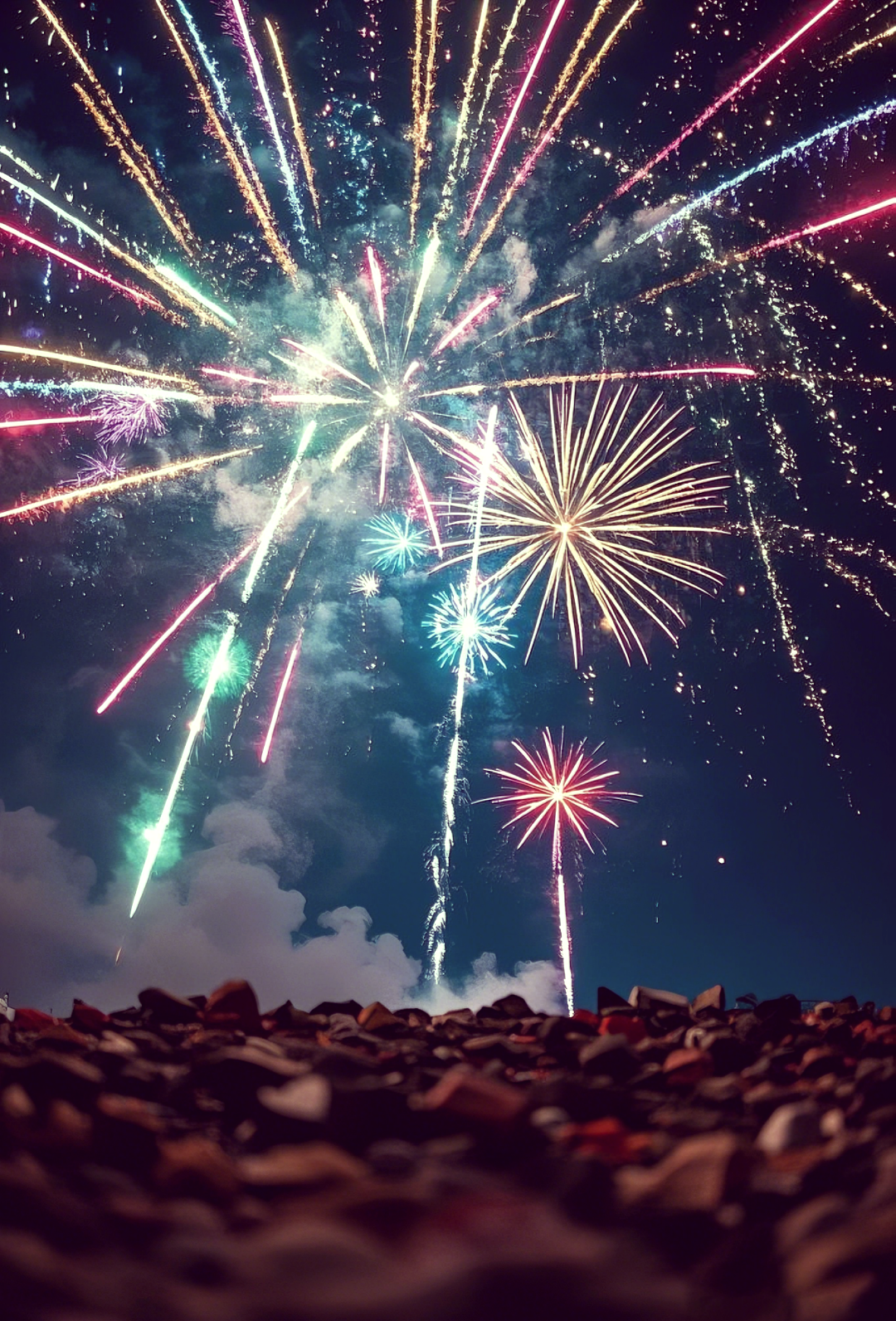 星火夜空:烟火与汤圆的故事