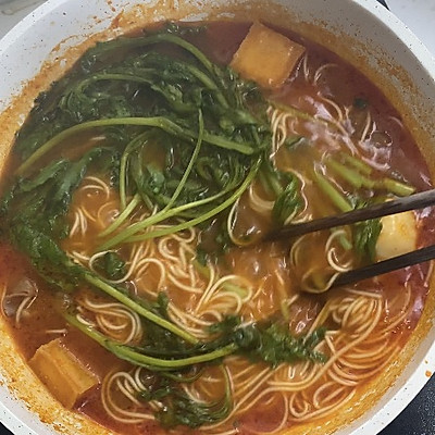 火锅底料煮面