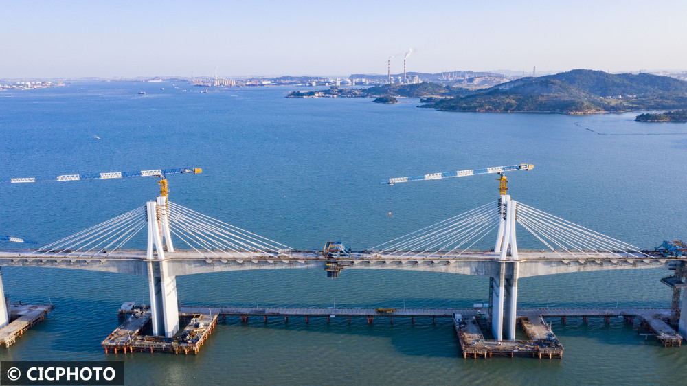 湄洲岛建跨海大桥图片