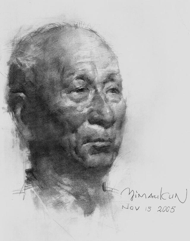 艺推|冉茂芹素描头像高清作品