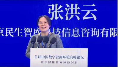民生智库张洪云总裁应邀出席首届中国数字营商高峰论坛