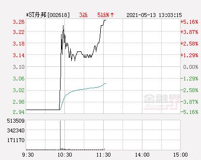 快讯:*st丹邦涨停 报于326元