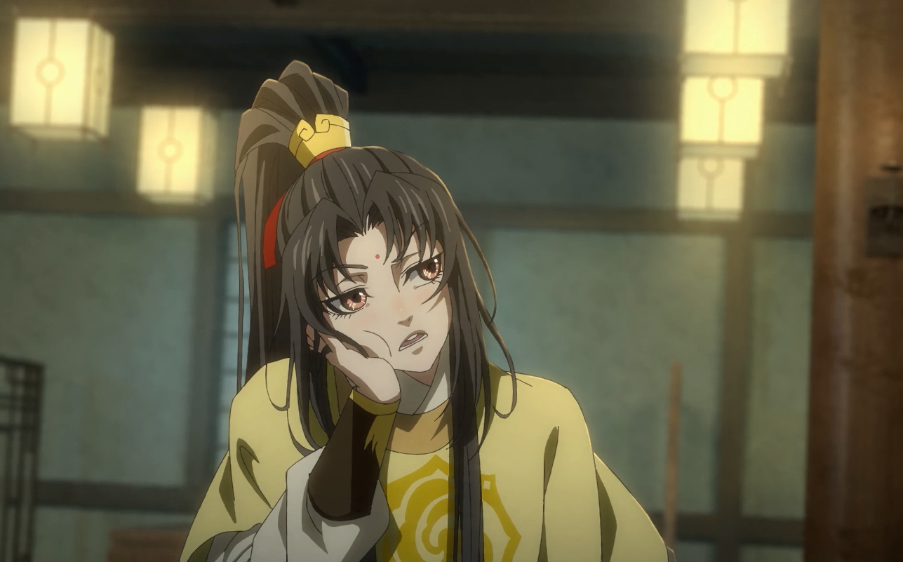 当蓝忘机用抹额捆住魏无羡,蓝思追还算机智,泽芜君表情很微妙