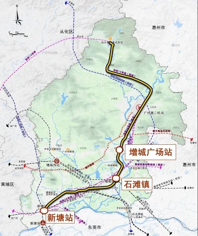 地铁16号线仍在广州新一期规划中!荔城和石滩要飞?