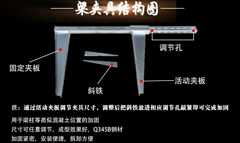 梁夹具,梁模板夹具,方圆特钢梁夹具,厂家直发,货源充足