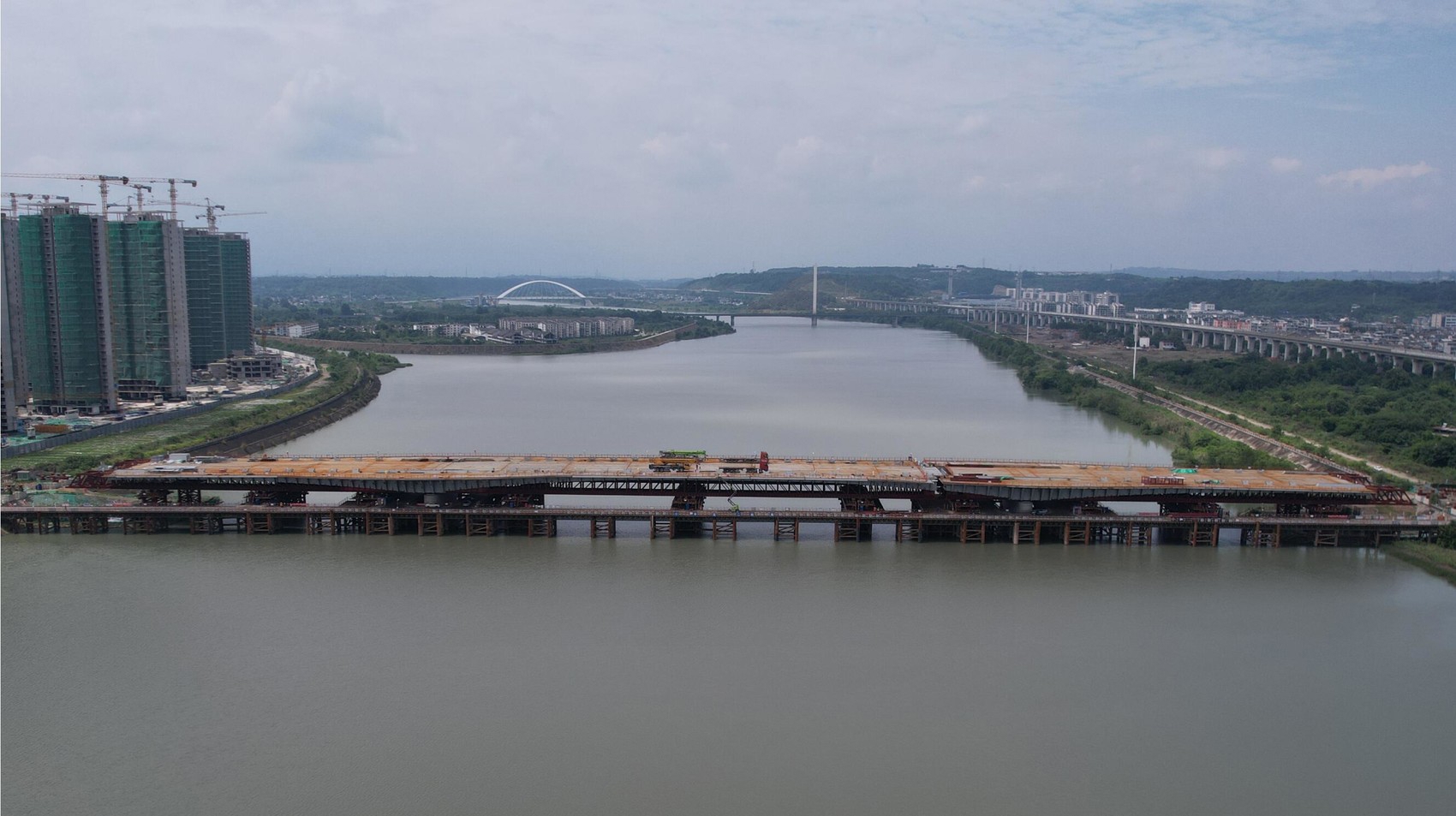 提前近一个月合龙!绵阳这座大桥实现"智能建造"