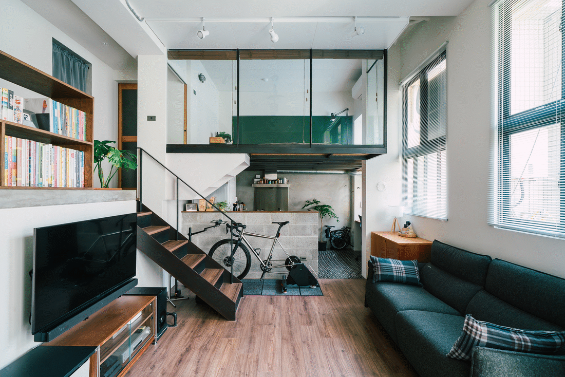 日系工业风loft,66㎡,拥有率性无拘束的生活感!