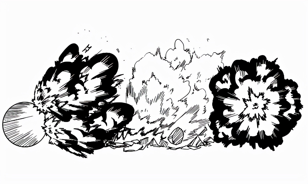 动漫爆炸场景怎么画?爆炸烟雾消散的画法教学!
