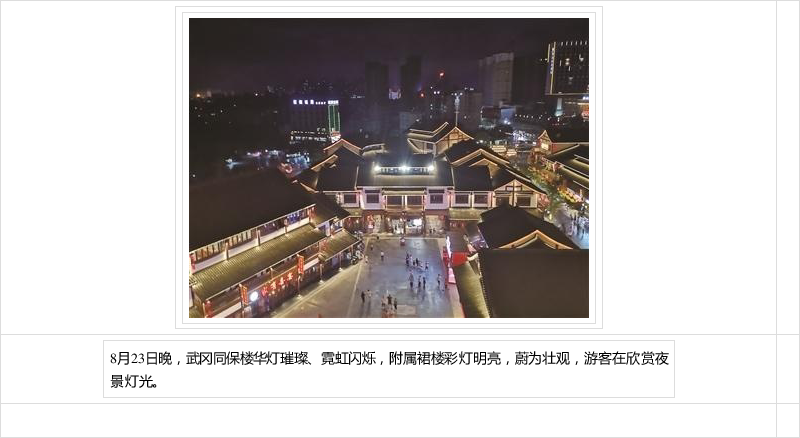 武冈同保楼华灯璀璨