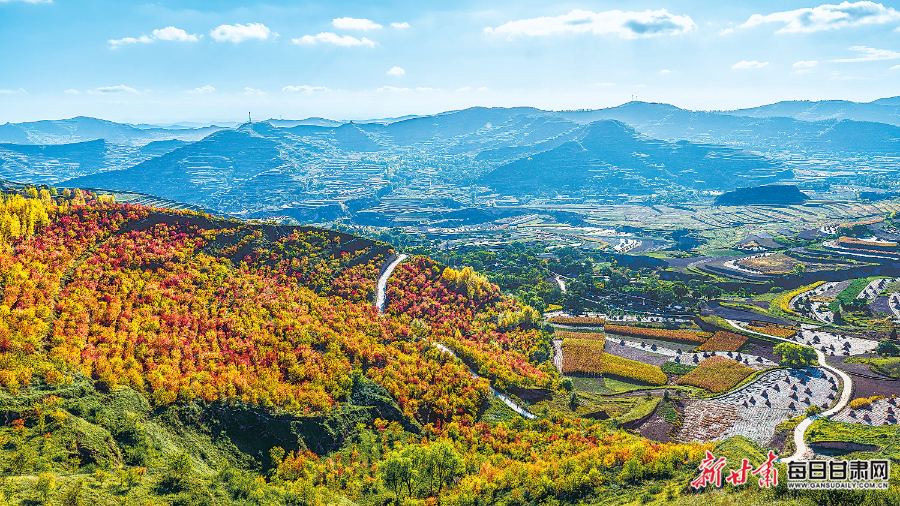 「图片新闻」定西市通渭县襄南镇祁庄村景色美如画