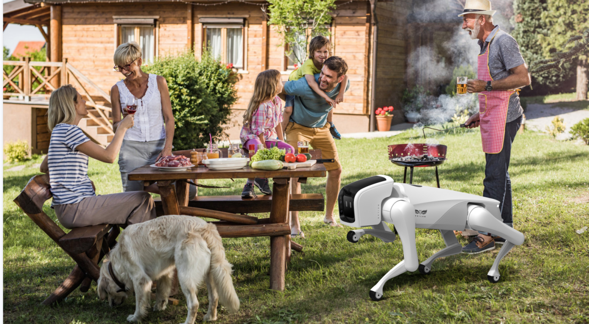 "颜值派"来了!蔚蓝科技第五代四足机器人绝绝子!