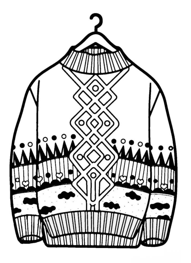 毛衣绘画素材与参考作品集