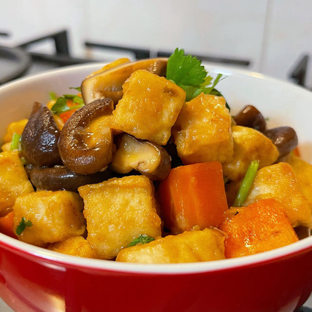 素炒豆腐,清淡素菜也下饭