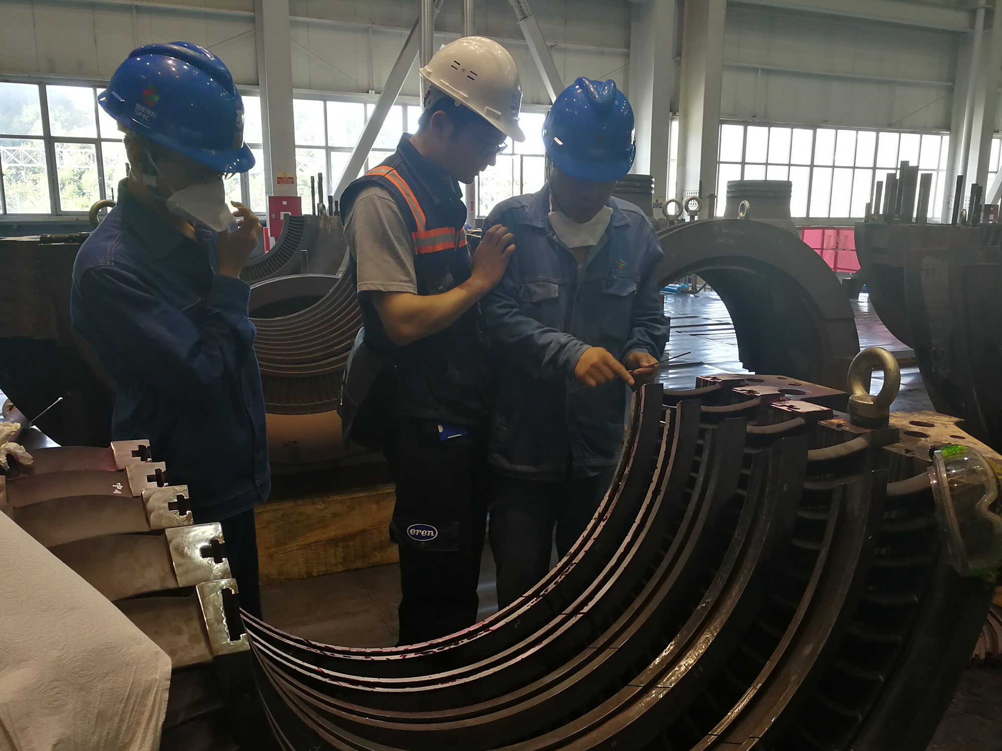 汽轮机静叶持环出现这样的缺陷实属罕见!临时处理工艺非常好