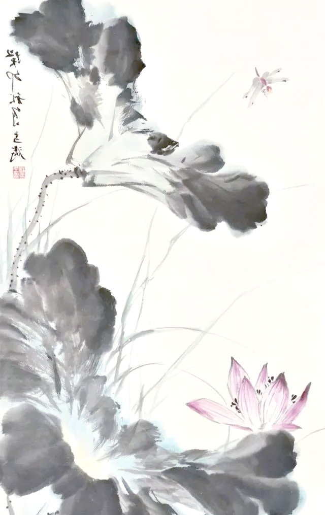 王雪涛的荷花画作:形神俱佳,清雅脱俗的艺术风格