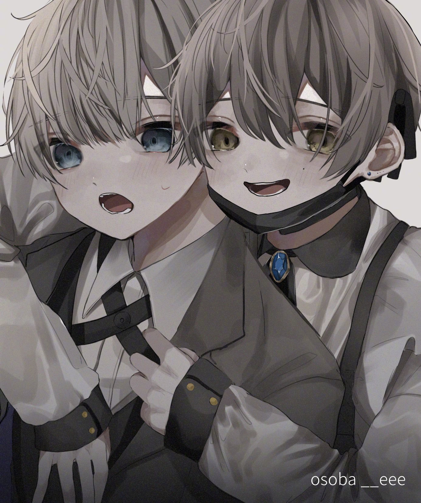 画师「おそば」作品欣赏:软萌帅气的正太小男孩插画