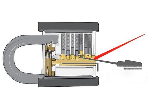 通开挂锁开锁技巧图解图片