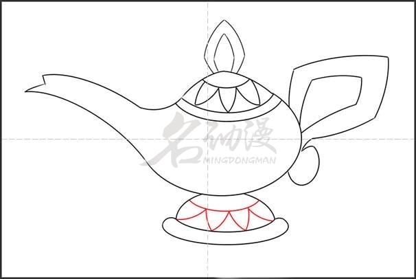 怎样画阿拉丁神灯