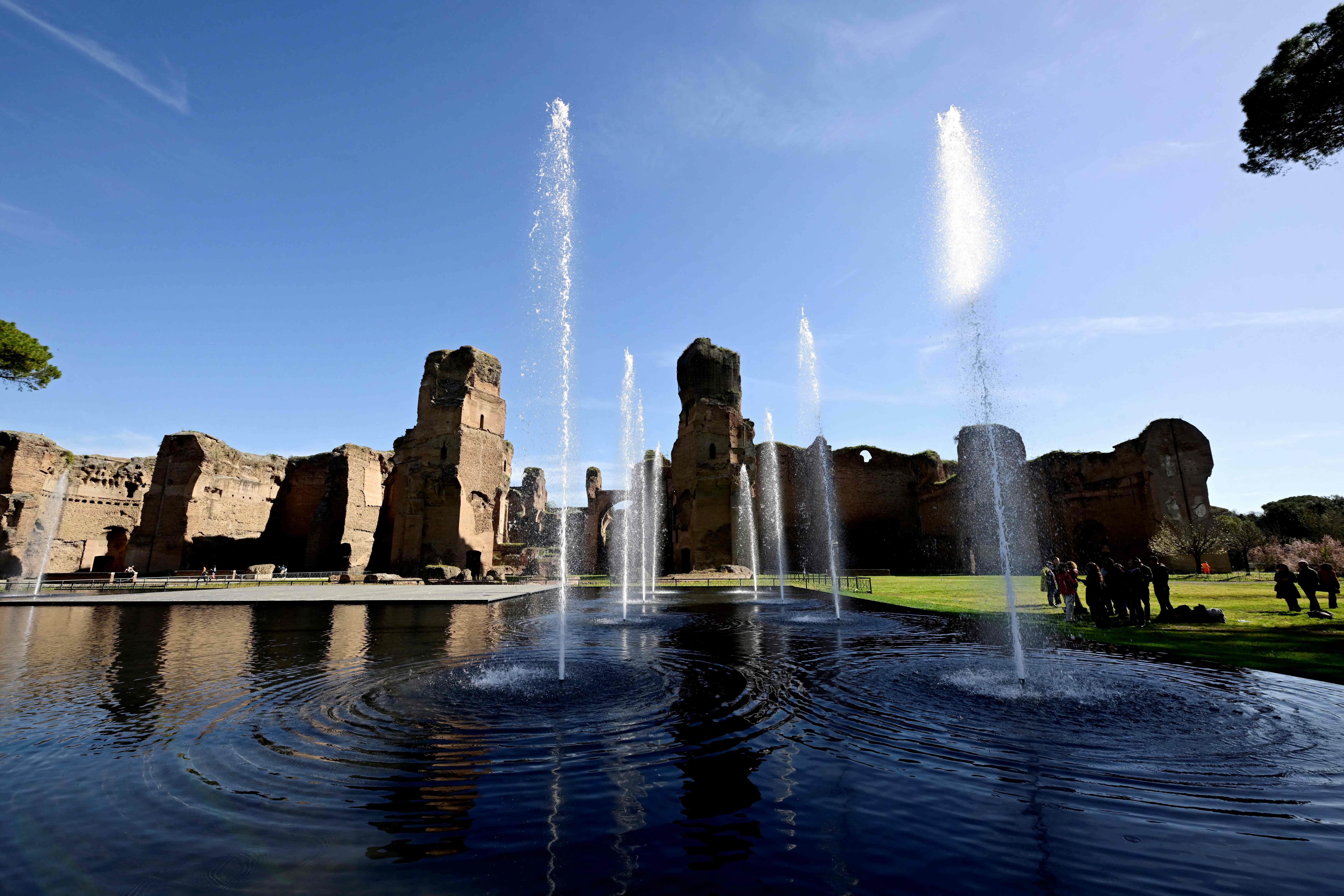 (外代一线)罗马卡拉卡拉浴场的新水景