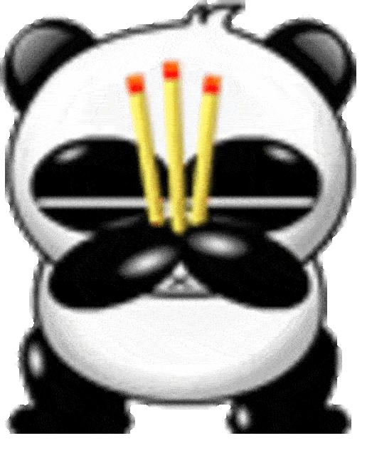 熊猫烧香电脑病毒图片