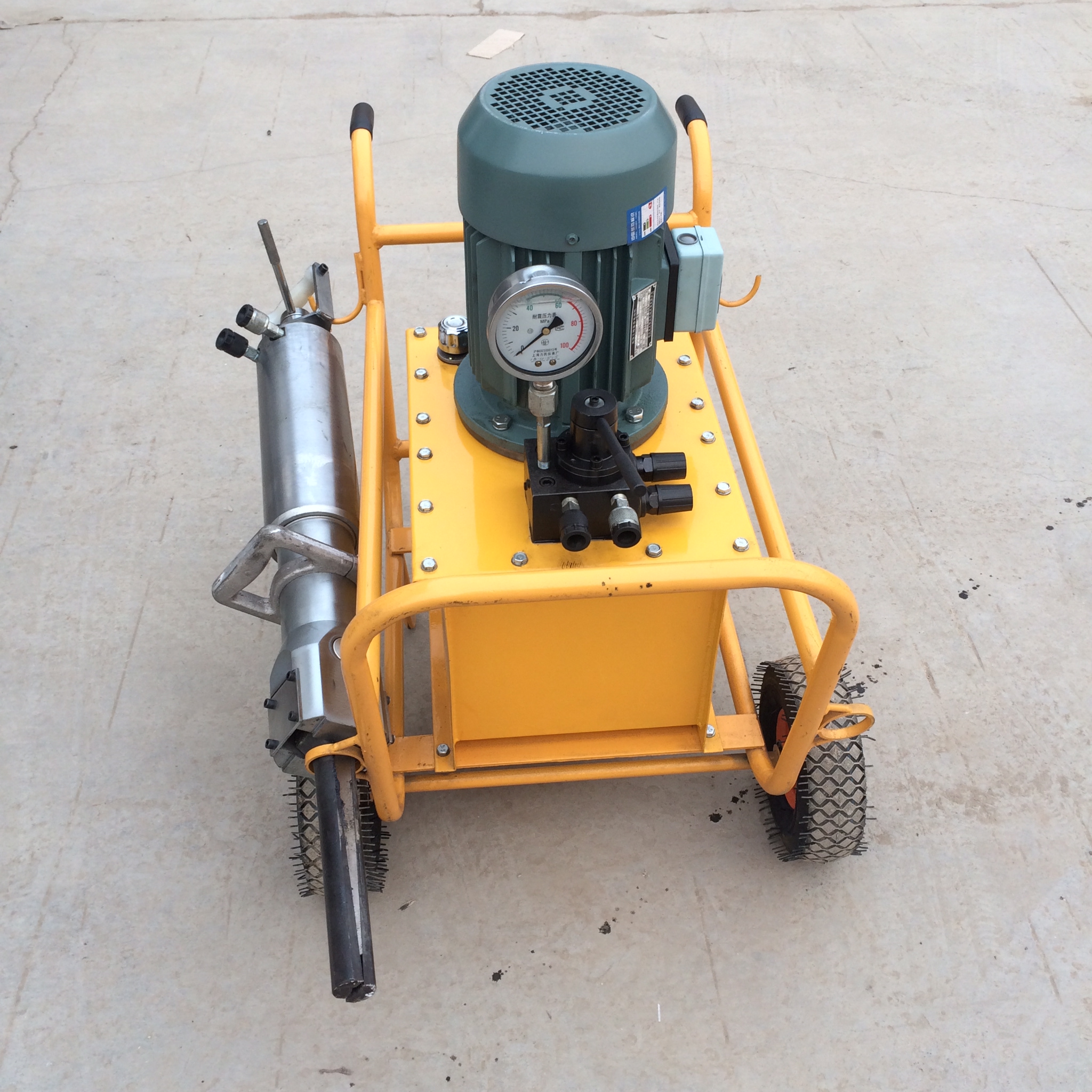 小型岩石劈石器 液压劈裂机 手持式破碎设备